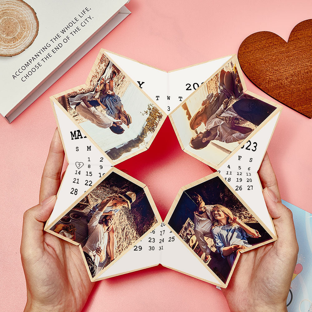 Personalisierter Multifoto-zauberwürfel, Personalisierter Kalender, Heimdekoration, Zauberwürfel - soufeede