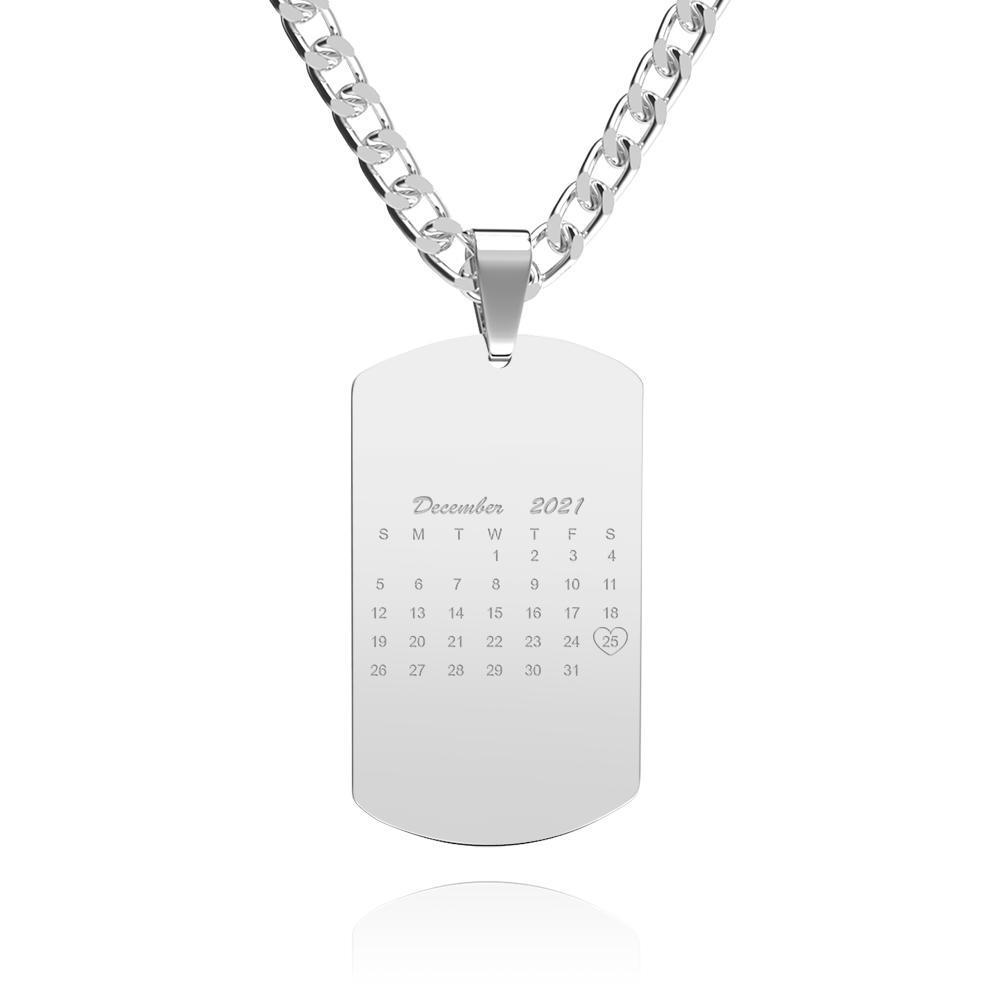 Best Necklace Gifts Custom Calendar Necklace Photo Necklace For Love