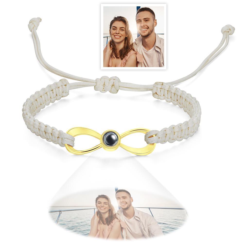 Kundenspezifisches Projektions-foto-armband Kreative Einfache Geschenke Für Paare