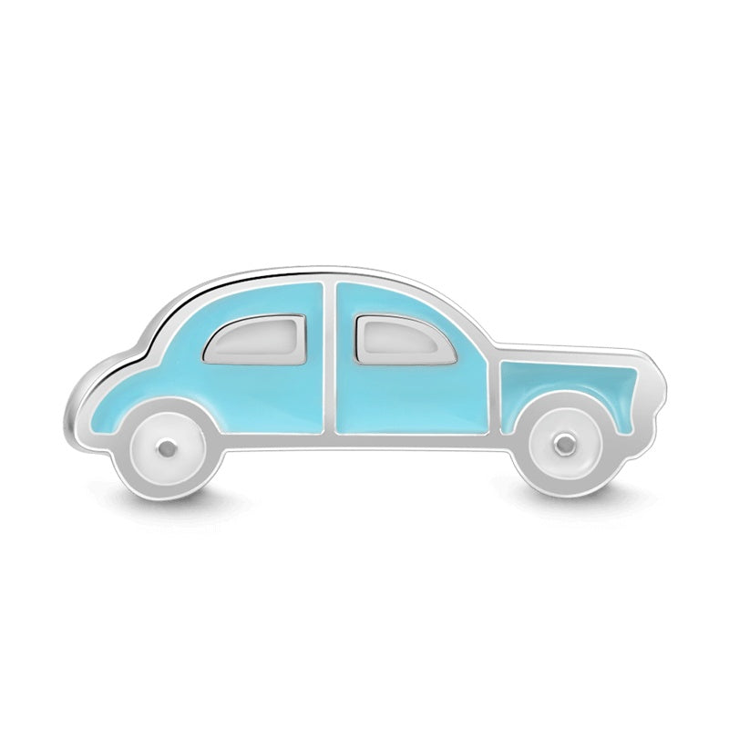 Blaues Auto Medaillon Charme - soufeelde