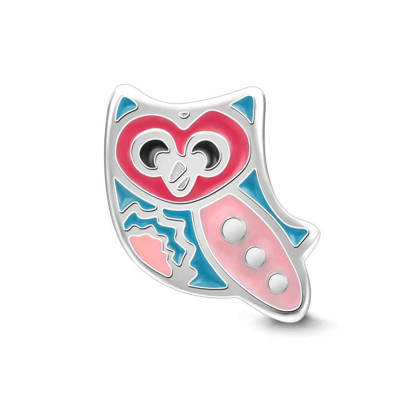 Schwebendes Medaillon Charm Silber