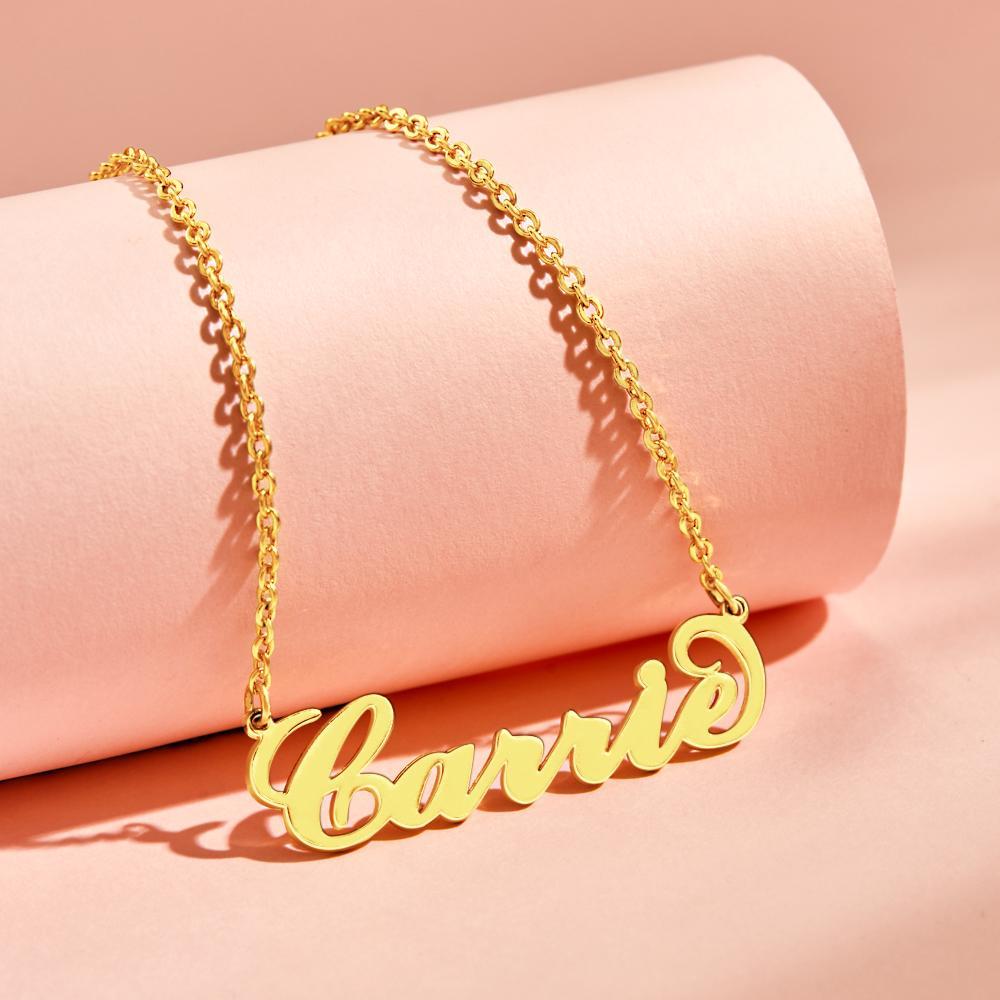 Soufeel Gold "Carrie" Style Name Halskette Geschenke für Sie