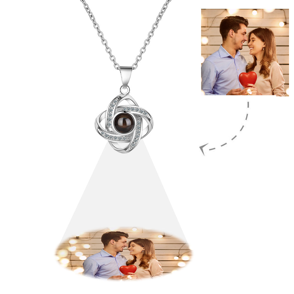 Kundenspezifische Projektions-halskette Elegantes Design-foto-halsketten-geschenk Für Sie - soufeelde