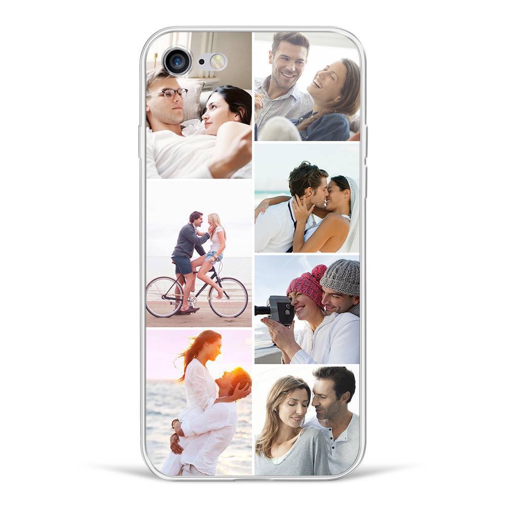 Individuelle Foto-Collage-Schutzhülle für Telefon 7 Bilder Soft Shell Matt Matt - Huawei P20 Lite