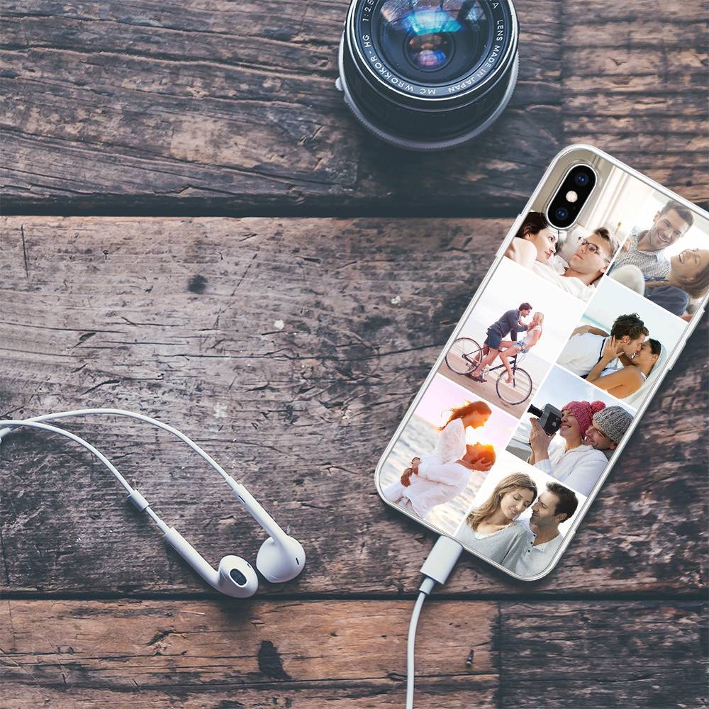 iPhone X  Benutzerdefinierte Foto-Schutzhülle - 7 Bilder Softshell Matt