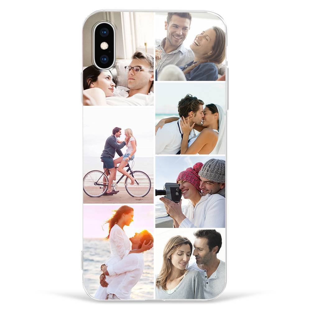 Individuelle Foto-Collage-Schutzhülle für Telefon 7 Bilder Soft Shell Matt Matt - Huawei P20 Lite
