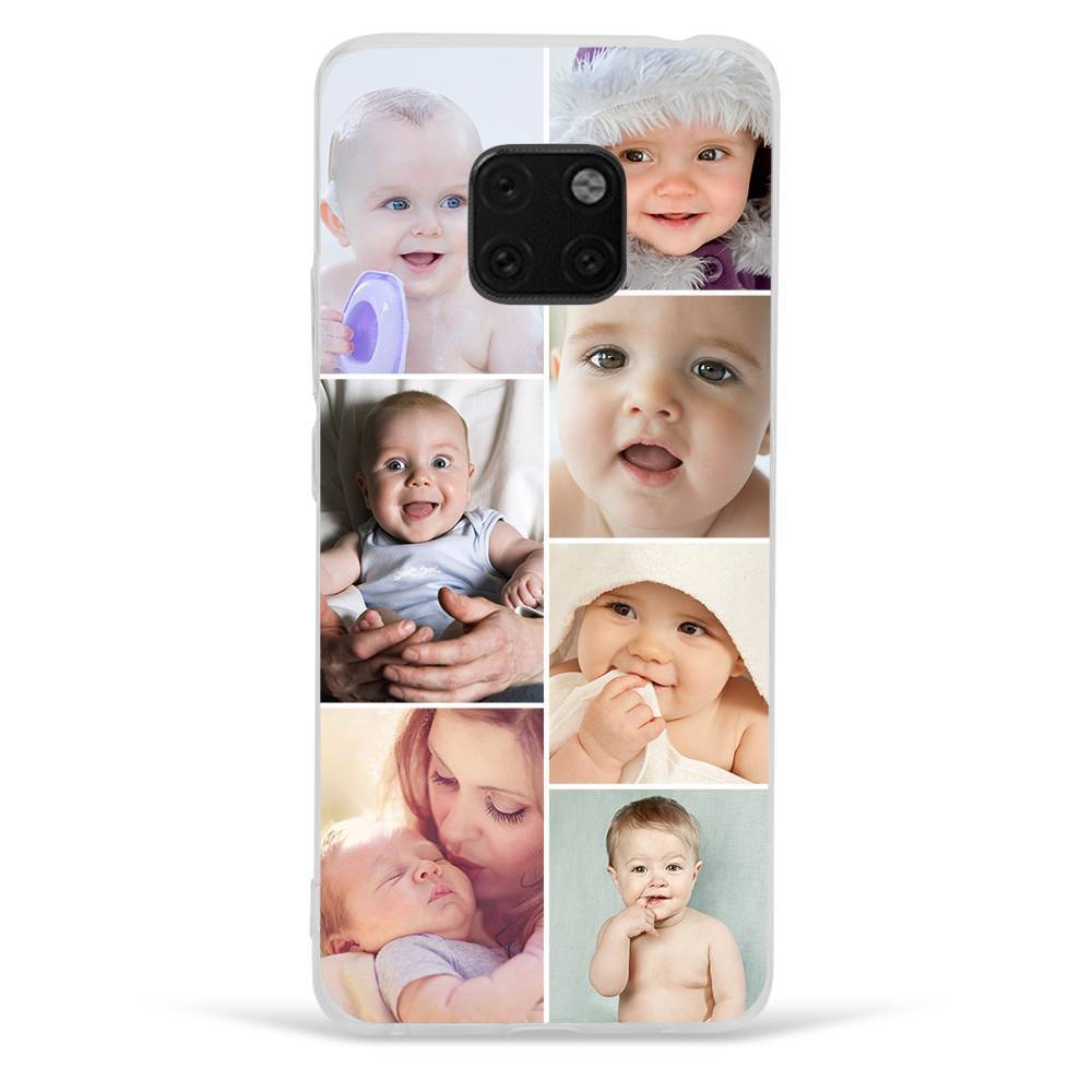 Individuelle Foto-Collage-Schutzhülle für Telefon 7 Bilder Soft Shell Matt Matt - Huawei P30