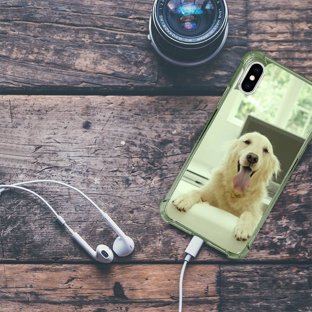 Foto Handyhülle Silikon Anti-fallen Weiche Außenhülle Schwarz - iPhone 6/6s