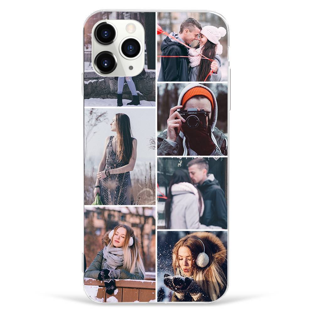 Individuelle Foto-Collage-Schutzhülle für Telefon 7 Bilder Soft Shell Matt Matt - Huawei P20