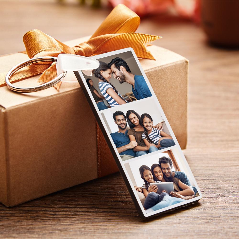 Spotify Code Schlüsselanhänger Individuelles Foto Doppelseitige Personalisierte Geschenke Blau