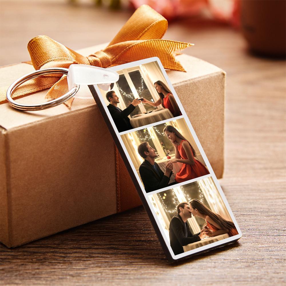 Spotify Code Schlüsselanhänger Individuelles Foto Doppelseitige Personalisierte Geschenke Rot