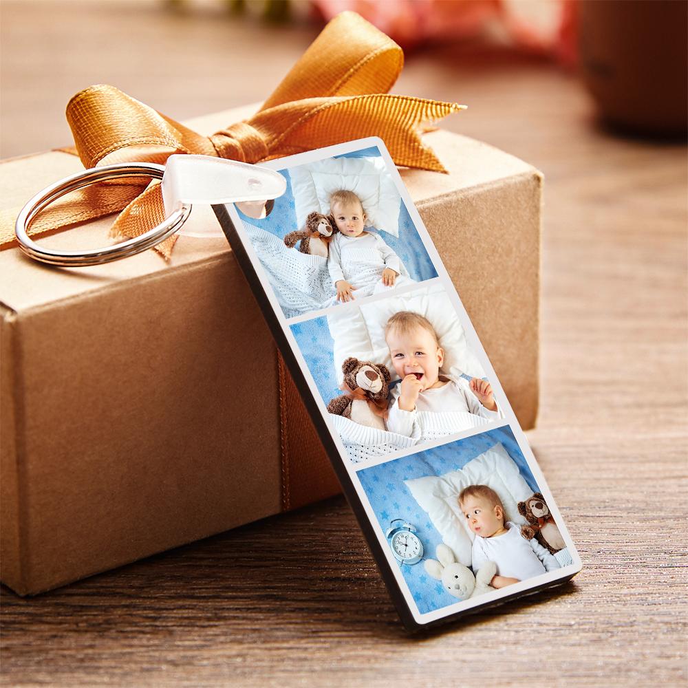 Spotify Code Schlüsselanhänger Individuelles Foto Doppelseitige Personalisierte Geschenke Schwarz