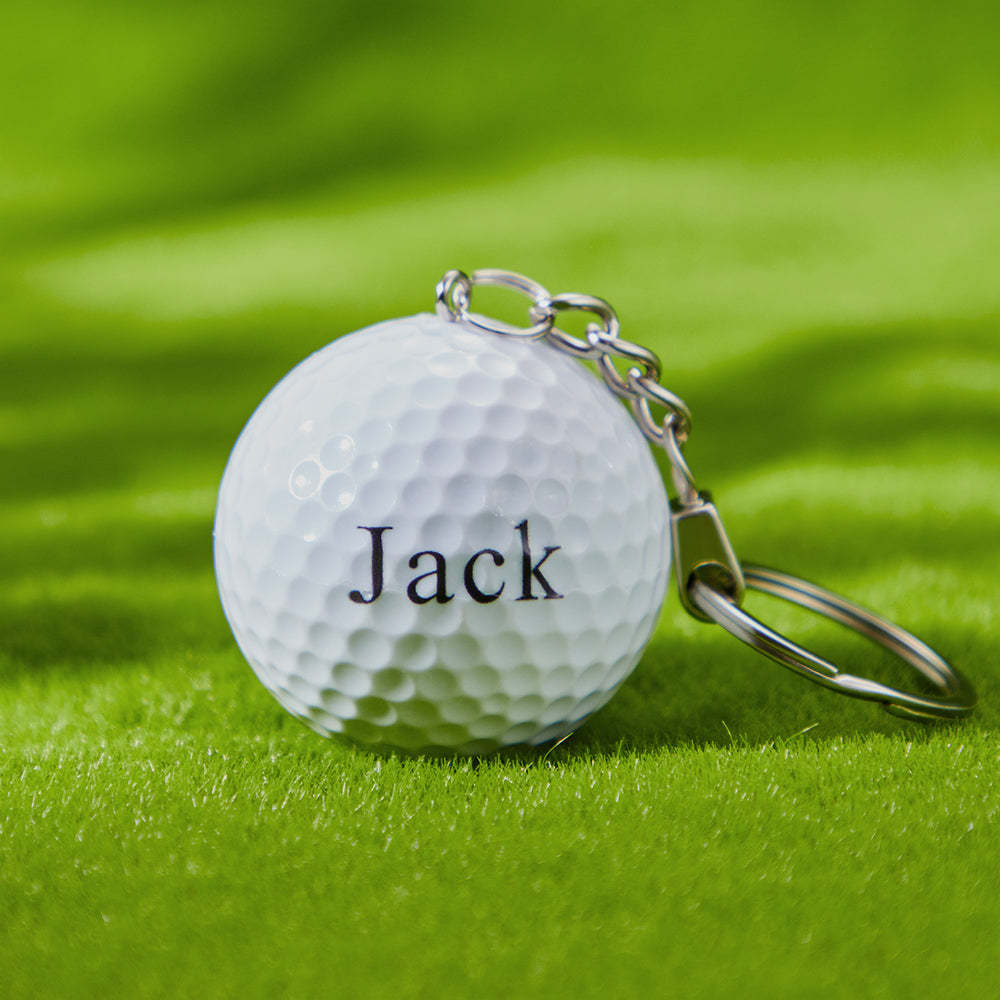 Personalisierter Gravierter Schlüsselanhänger Golf Kreative Sportgeschenke - soufeelde
