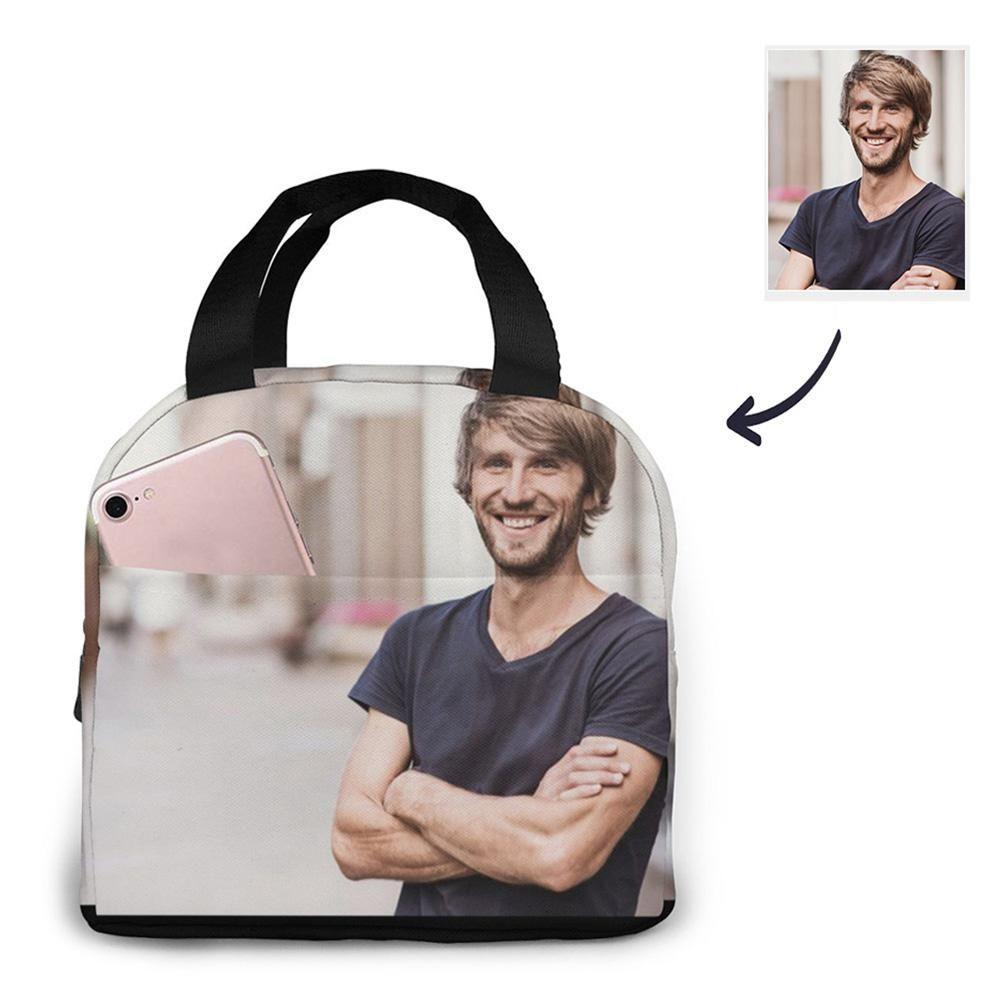 Personalisiertes Foto Auf Isolierung Mittagessen Tasche