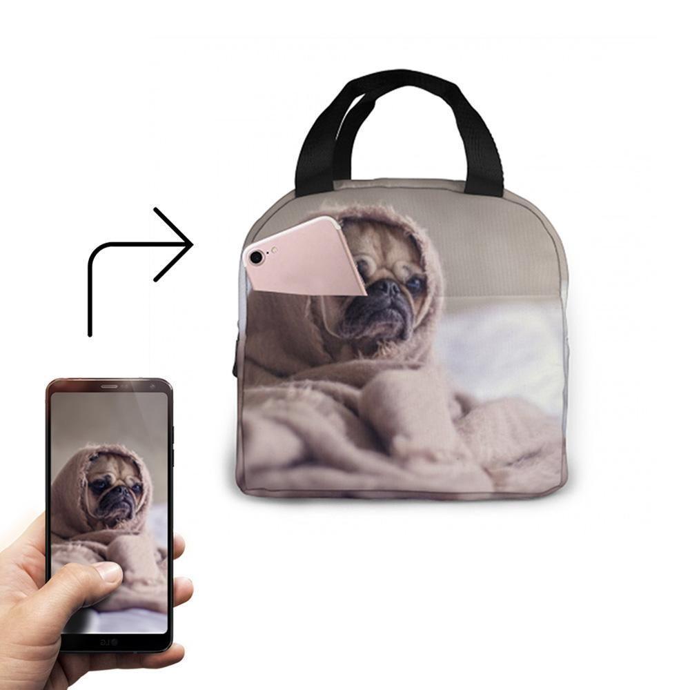 Personalisiertes Foto Auf Isolierung Mittagessen Tasche