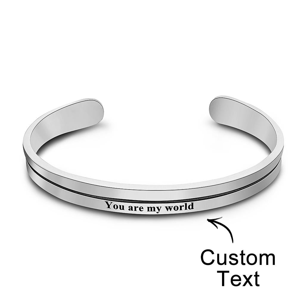 Personalisiertes Gravurarmband, Vintage-herrenarmband, Vatertagsgeschenk - soufeede