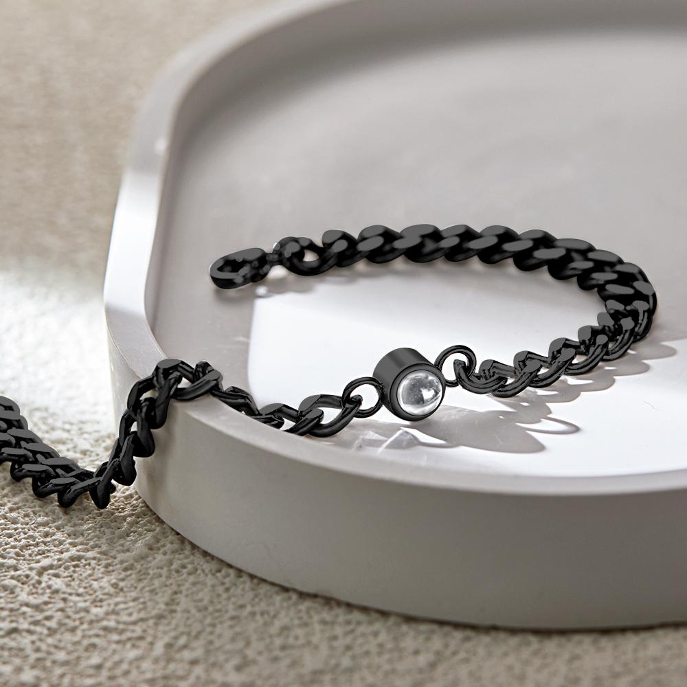 Personalisiertes Fotoprojektions-armband Vintage-armband-schmuck Für Ihn