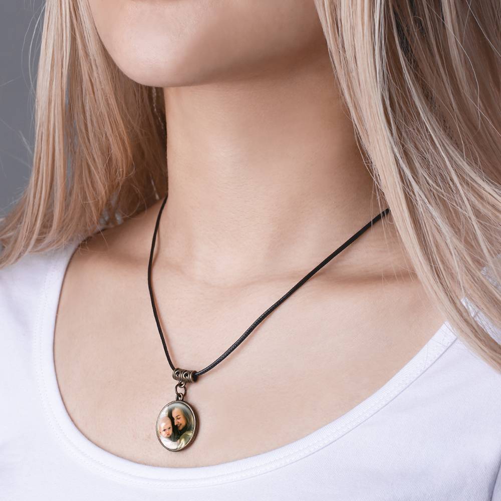 Runde Foto Halskette
