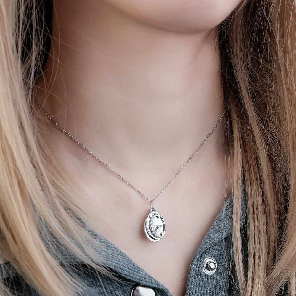 Kundenspezifische Foto-gravierte Halsketten-mehrschichtige Sternrhinestone-geschenke - soufeelde