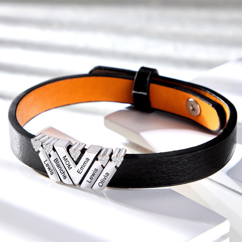 Benutzerdefinierte Gravierte Armband Einfache Mode Fortgeschrittene Geschenke - soufeelde