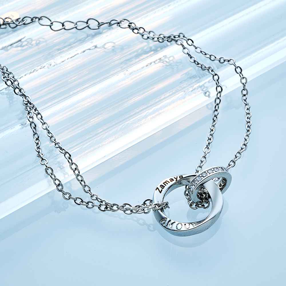 Elegantes Paar-armband, Individuell Graviert, Geflochtenes Armband, Valentinstagsgeschenke - soufeelde