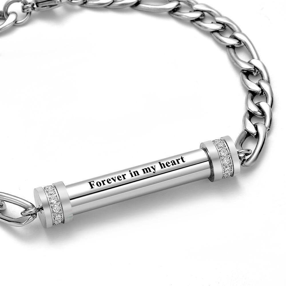 Urnen-armband Für Asche, Verstellbares Armband, Personalisiertes Asche-andenken-armband - soufeede