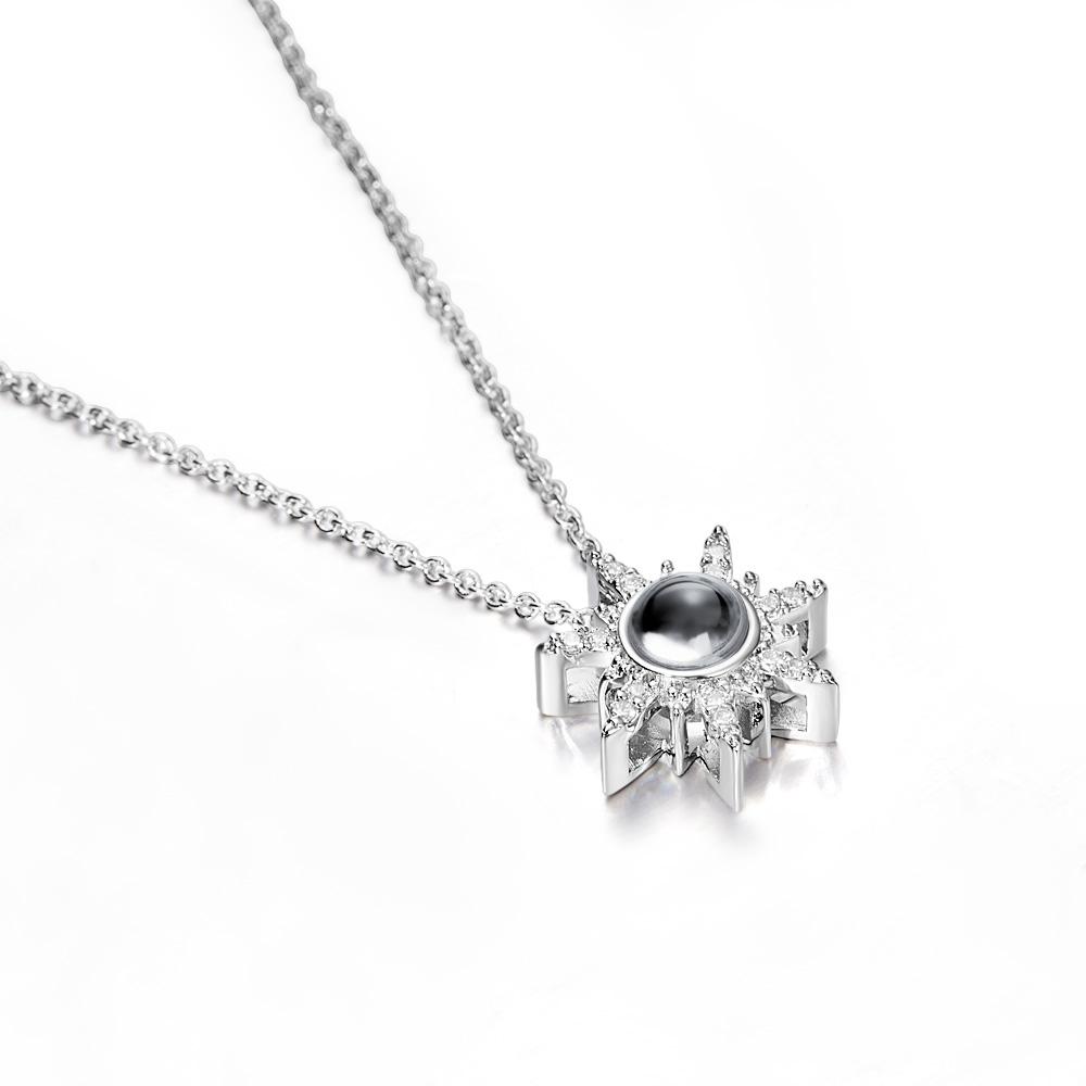 Sonnen-fotoprojektions-halskette, Personalisiertes Bild Im Inneren, Anhänger, Minimalistischer Haustier-gedenkschmuck, Trendiges Geschenk Für Die Beste Freundin - soufeede