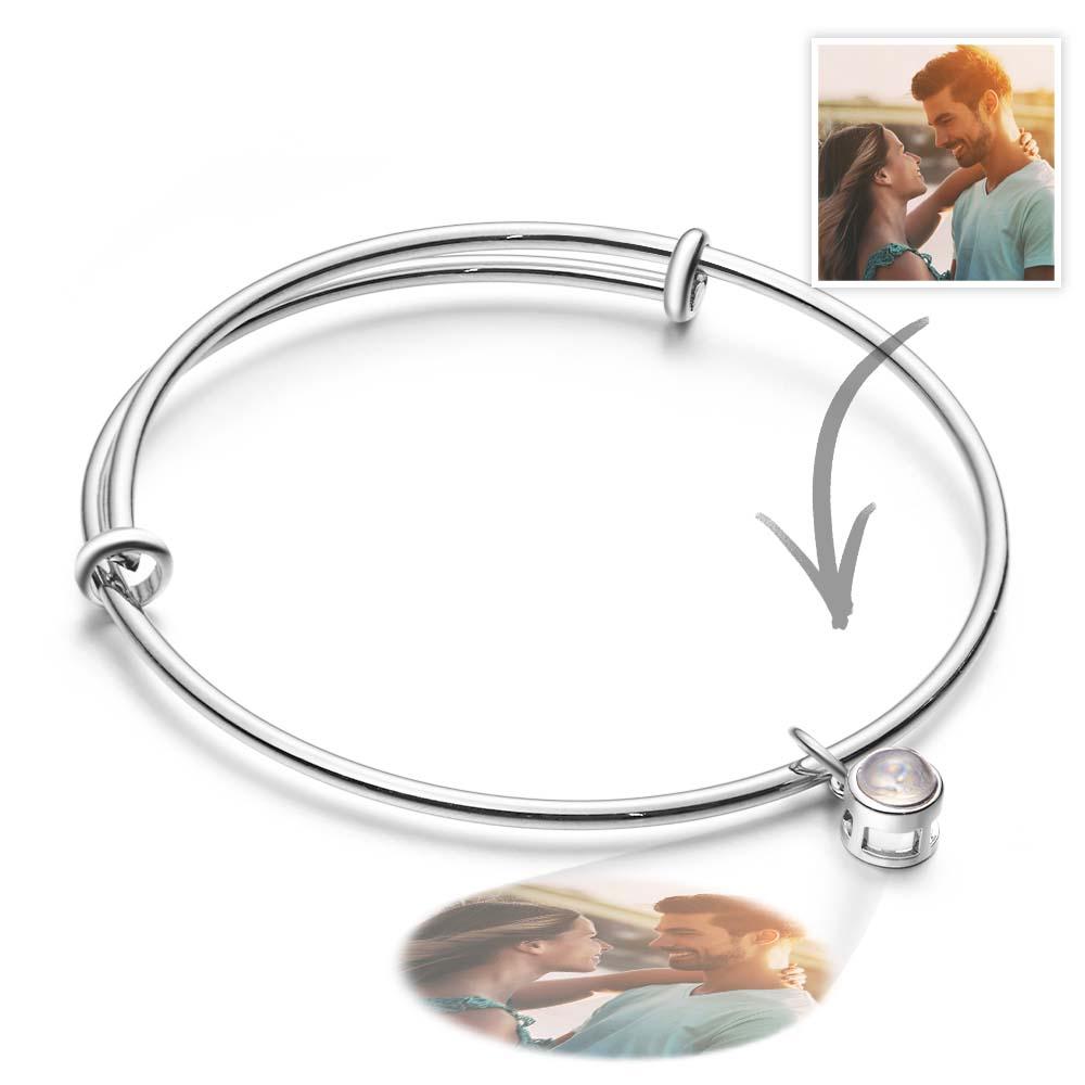 Personalisierte Fotoprojektions-armbänder, Paar-armreifen, Geschenk Für Sie Oder Ihn, Erinnerungsgeschenk, Hochzeit, Geburtstag, Jahrestag - soufeede