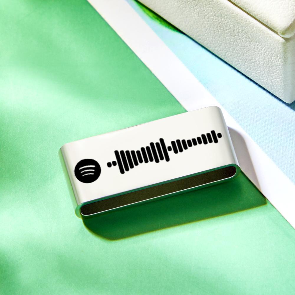 Benutzerdefiniertes Scannbares Spotify-uhrenzubehör Personalisierte Musikuhr-dekoration Silber - soufeelde