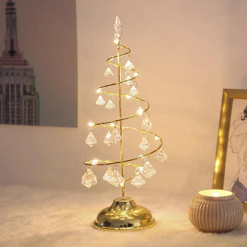 Weihnachtsbaum Nachtlicht Kristall Diamant Lampe Dekorative Lampe Tischlampe