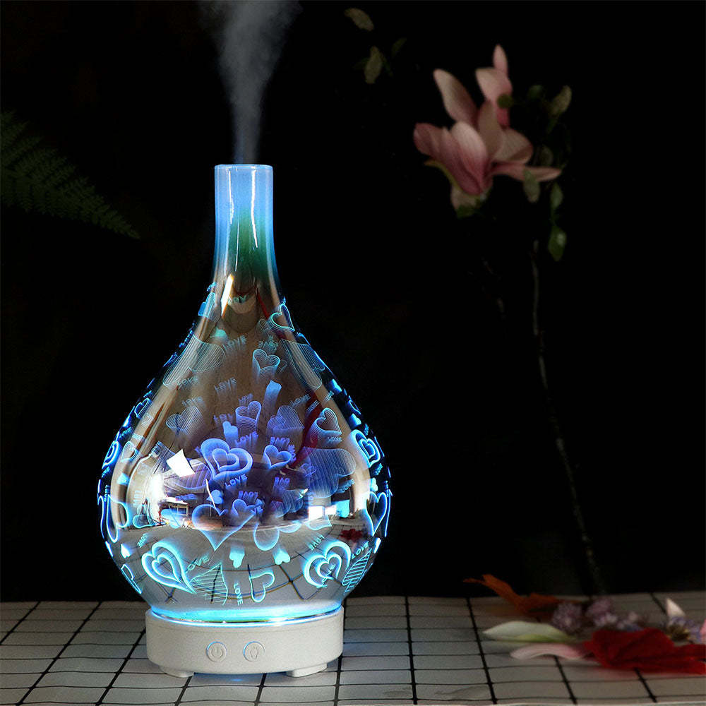 Exquisite Aromatherapie-lampe Farbwechsel Feuerwerk Luftbefeuchter Home Geschenke - soufeelde