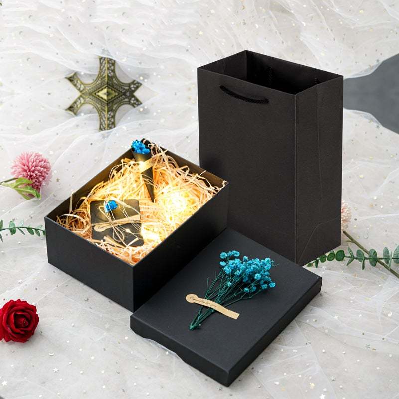 Einfache Geschenkbox Mit Blume Mode Einfache Geschenkbox Geschenk Für Die Liebe