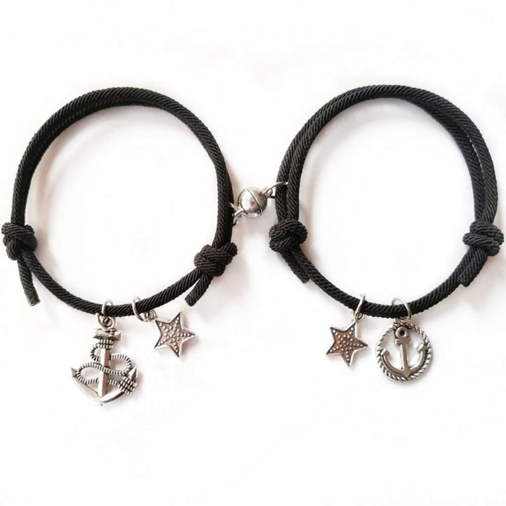 Magnetic Couple Weave Bracelet Set Valentinstagsgeschenk Für Paare Freunde - soufeelde