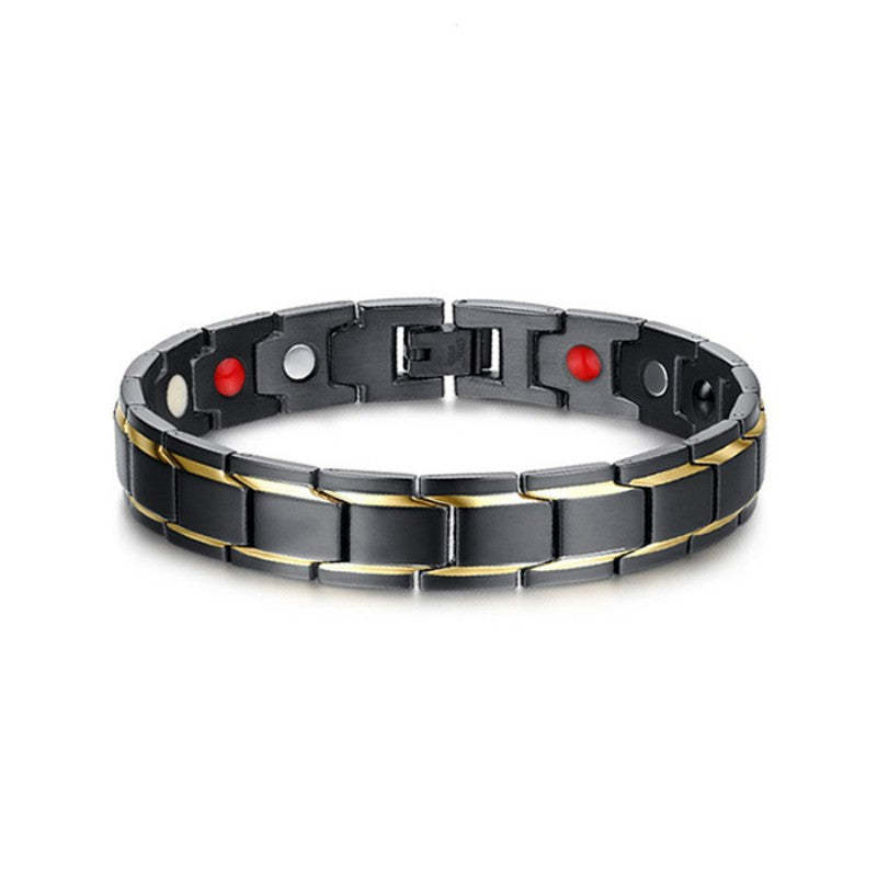 Magnetfeldtherapie-armband Negativ-ionen-einfaches Titan-stahl-mode-geschenk Für Männer - soufeelde
