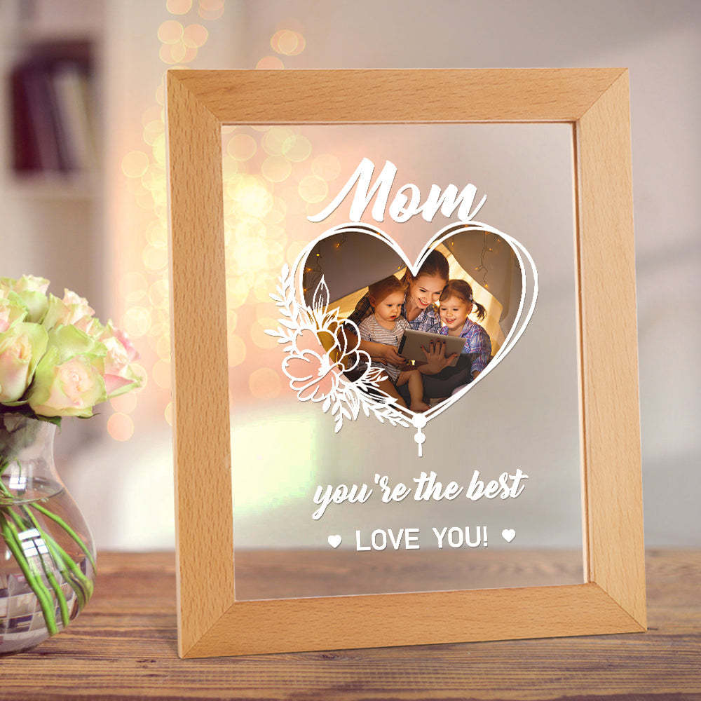 Personalisiertes Foto-acryl-nachtlicht-geschenk Für Mama - soufeelde