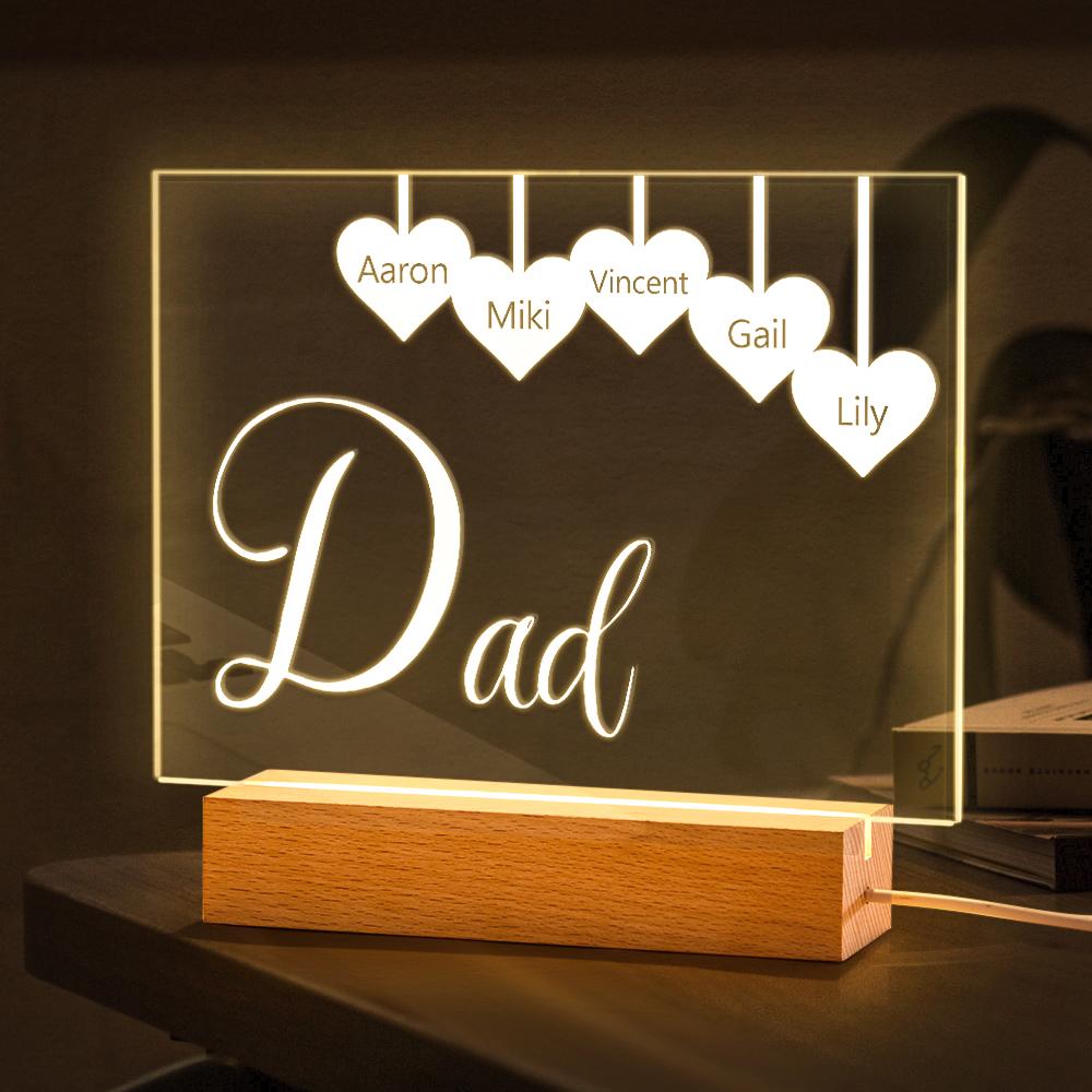 Benutzerdefinierte Gravierte Schlüsselanhänger Können Für Den Vater Graviert Werden - soufeelde