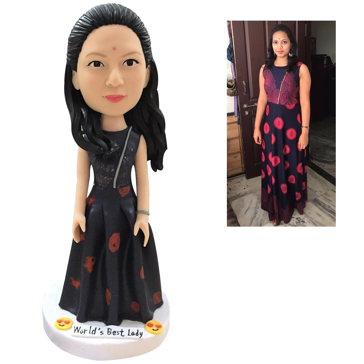 Bobblehead Personalizado Para 1 Persona Totalmente Personalizable Con Texto Grabado