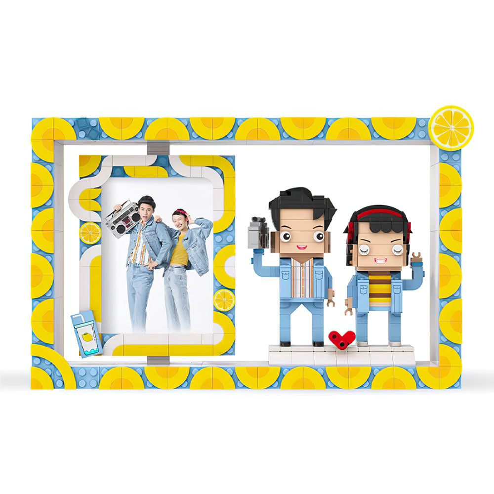 Bloque De Retrato De Pareja De Ladrillos De Construcción Personalizado Regalo Perfecto Para Sus Seres Queridos (no Ensamblado)