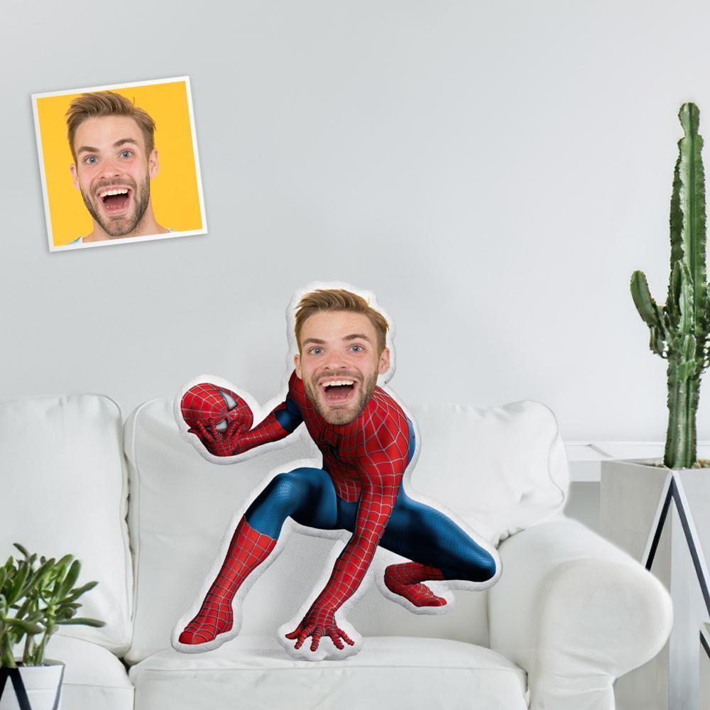 Almohada De Cuerpo Personalizada Regalos De Navidad Minime Doll Almohada Personalizada De Spiderman Que Se Quitó La Máscara Para La Victoria