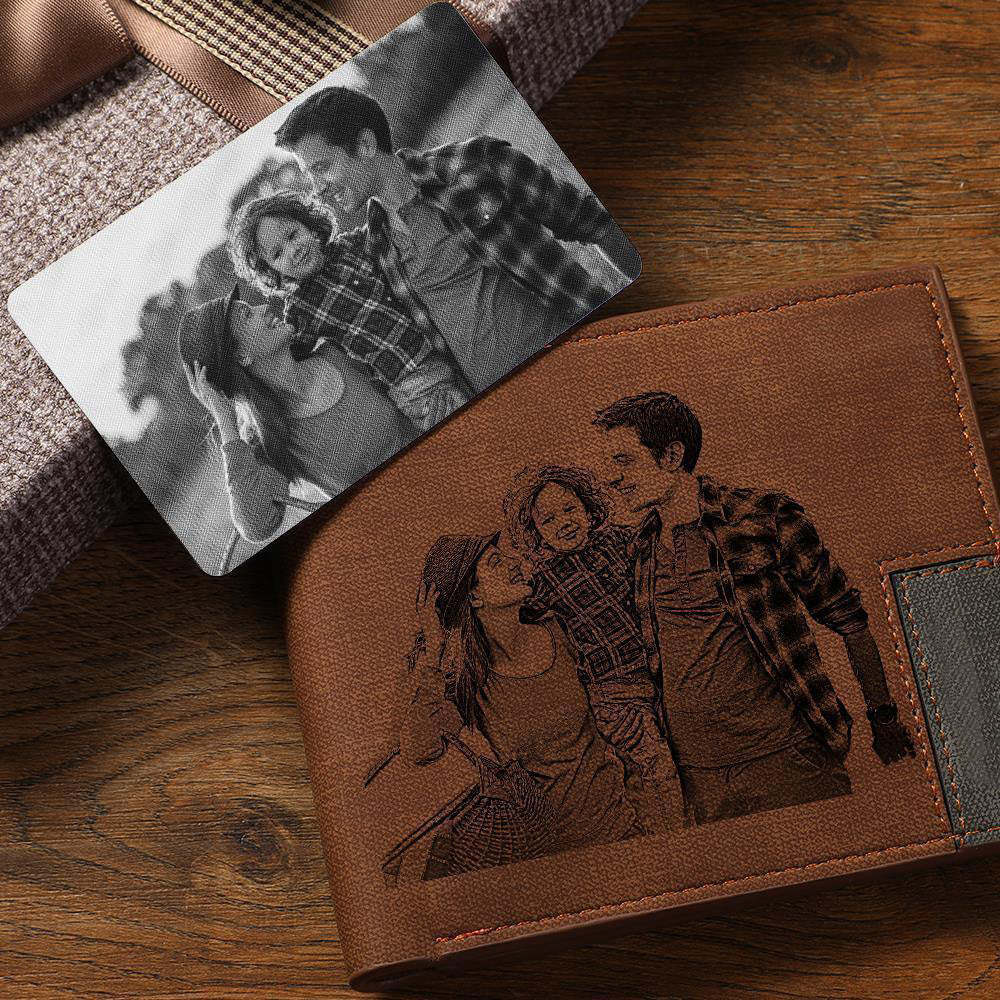 Tarjeta Personalizada para Cartera de Foto Negra