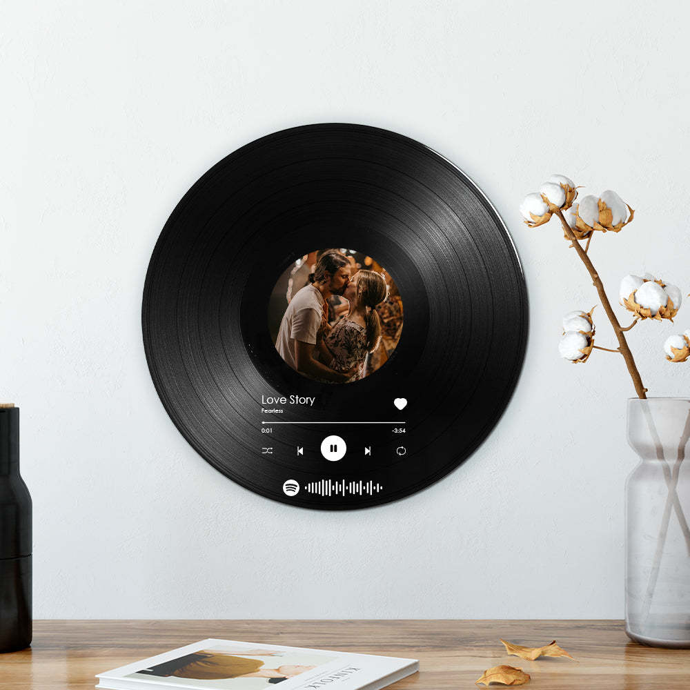 Disco De Vinilo De Spotify Escaneable Personalizado Decoración De Música Personalizada Dormitorio O Sala De Estar - soufeeles
