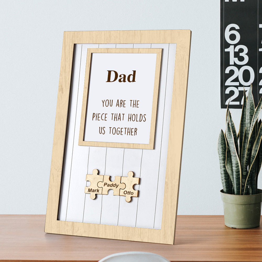 Signo De Rompecabezas Personalizado Placa De Rompecabezas Personalizada Regalos Únicos Para Papá - soufeeles