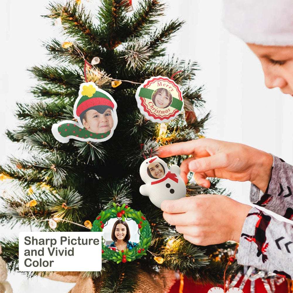 Regalos Sorpresa De Navidad Foto De Navidad Decoraciones Colgantes Caja Ciega Cara Personalizada Adornos Colgantes De Navidad - soufeeles