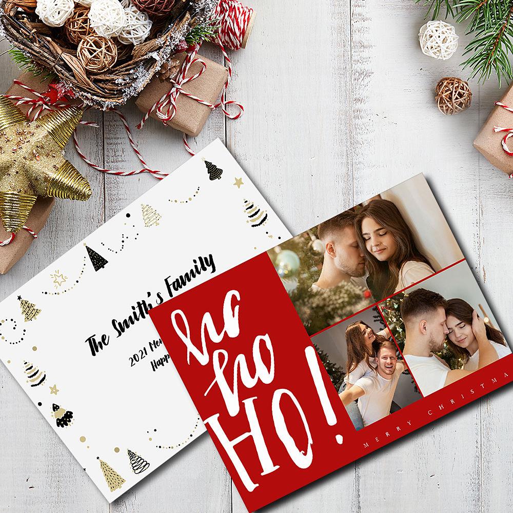 Feliz Navidad Tarjeta de Felicitación Personalizada Regalos para Parejas