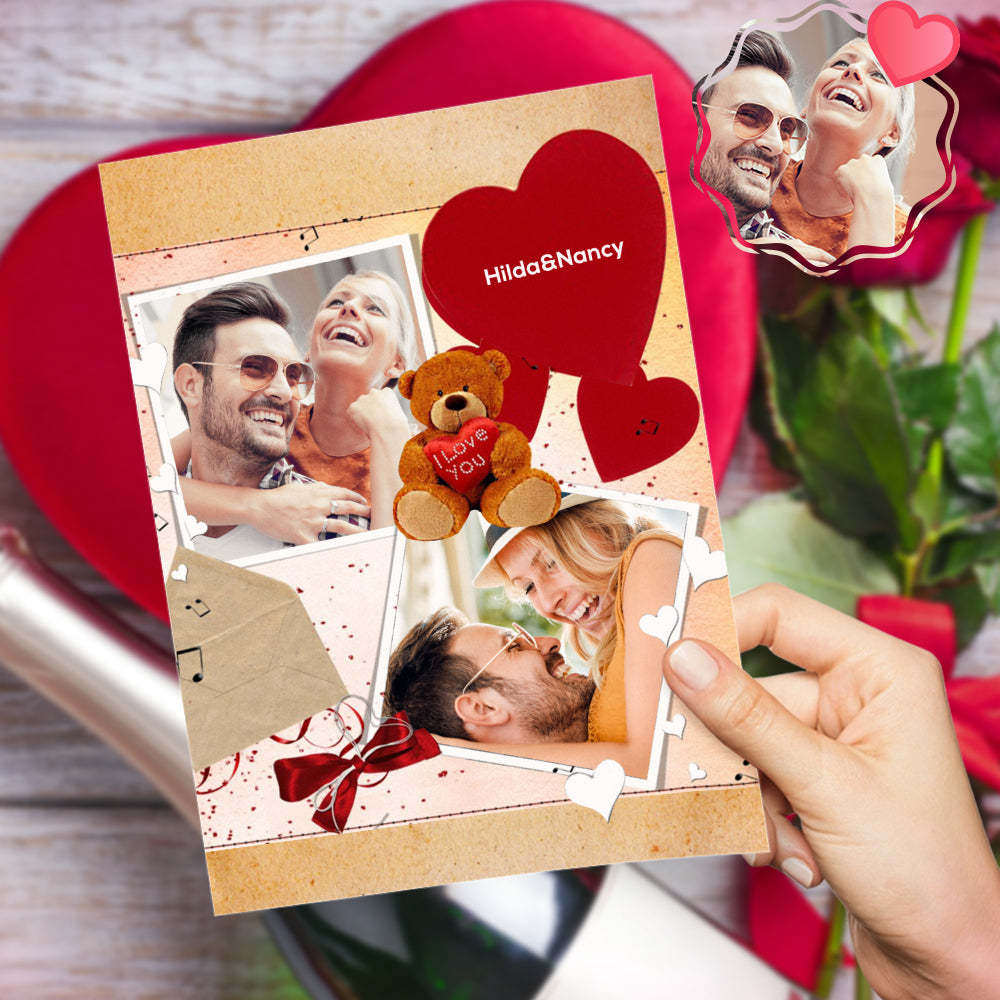 Tarjeta De Felicitación Divertida Personalizada Del Corazón De San Valentín Para El Aniversario Del Novio Del Marido De La Novia De La Esposa - soufeeles