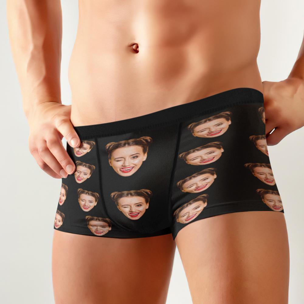 Calzoncillos B��xer Personalizados Corlorful Face Ropa Interior De Una Cara