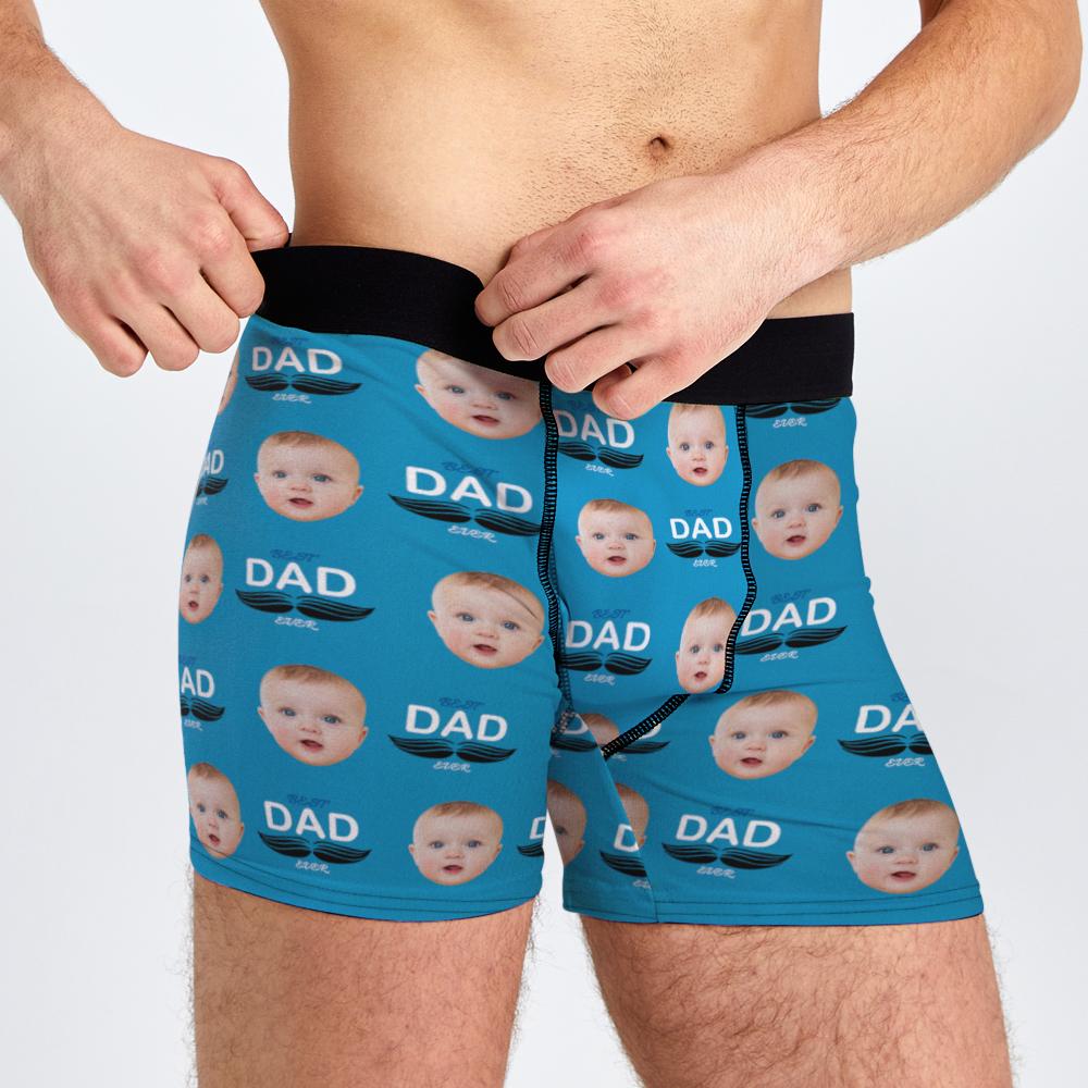 Regalo Personalizado De Lencería Personalizada Con Cara De Bebé Para Papá - soufeeles