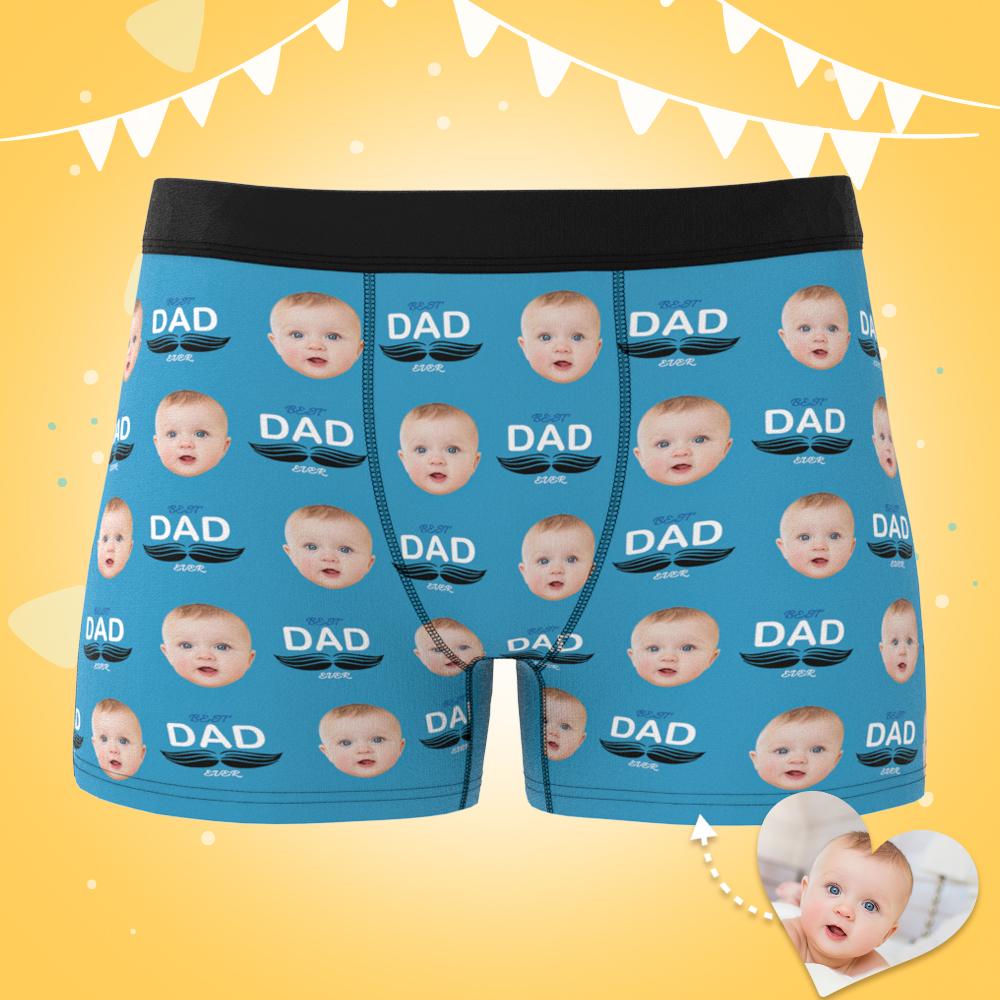 Regalo Personalizado De Lencería Personalizada Con Cara De Bebé Para Papá - soufeeles