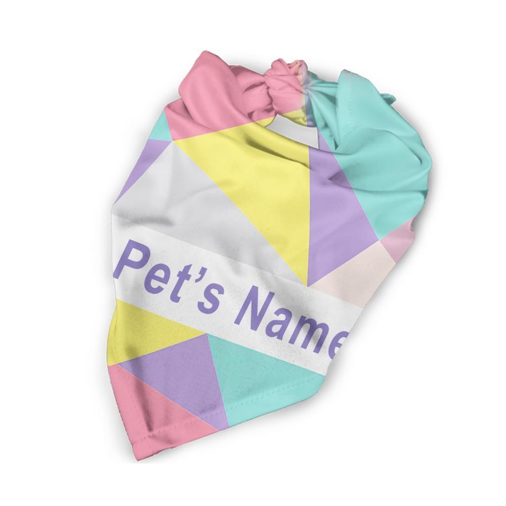 Regalo De Bufanda Para Mascotas Multicolor Grabado Personalizado