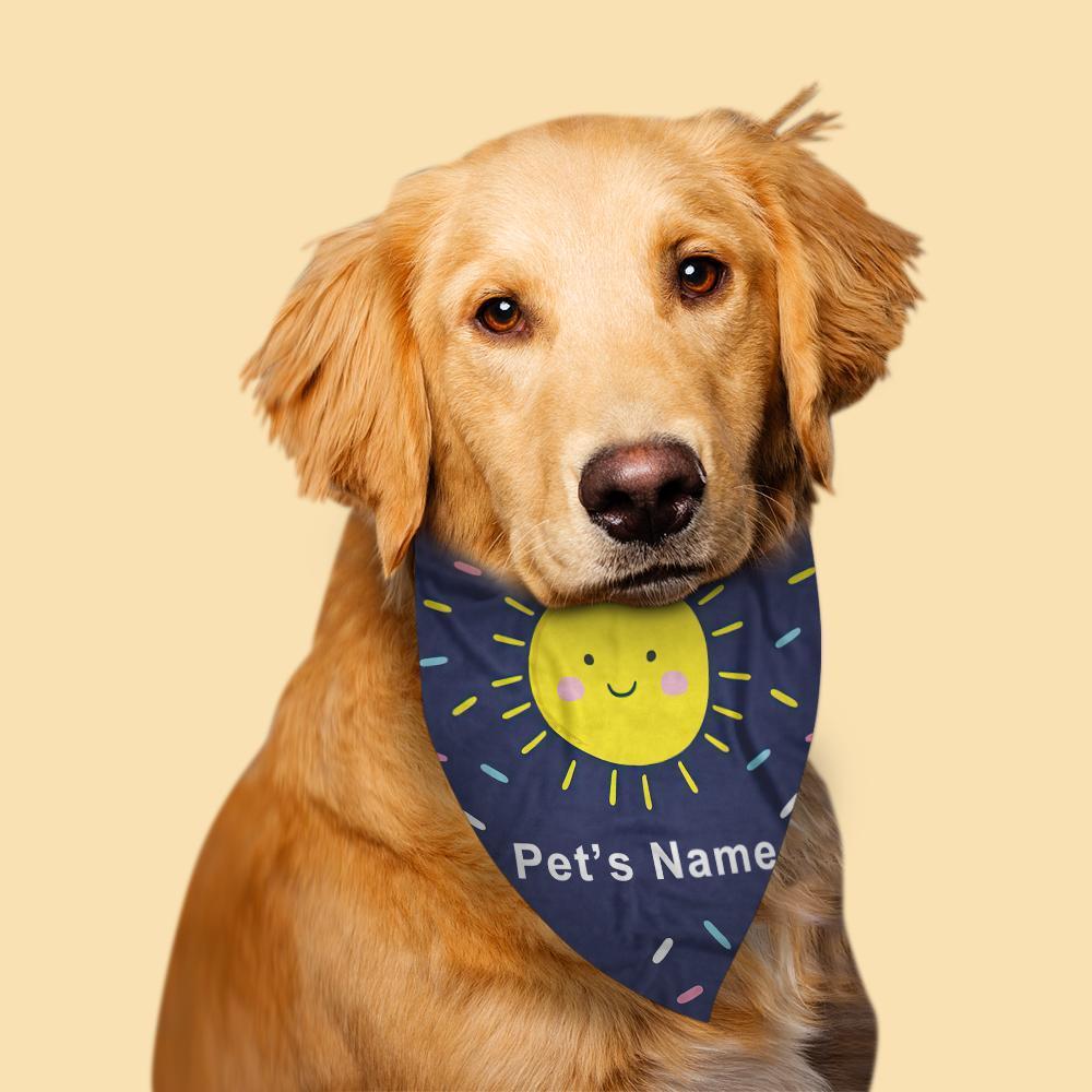 Regalo Personalizado De Bufanda Para Mascotas Sunshine Grabado